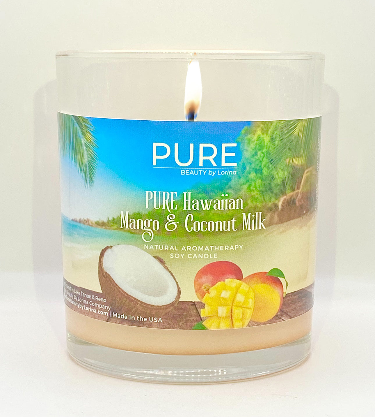 NEW! PURE Candle  Hawaiian Mango + Coconut Milk