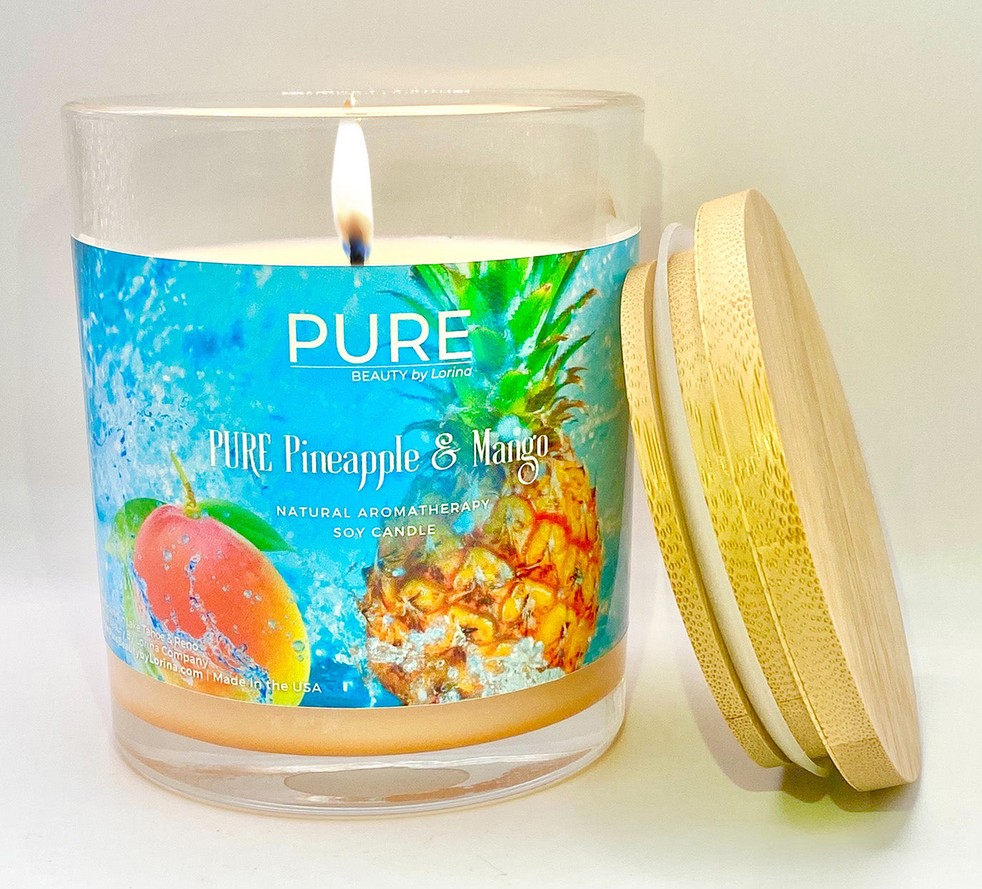 NEW! PURE Candle  Pineapple + Mango