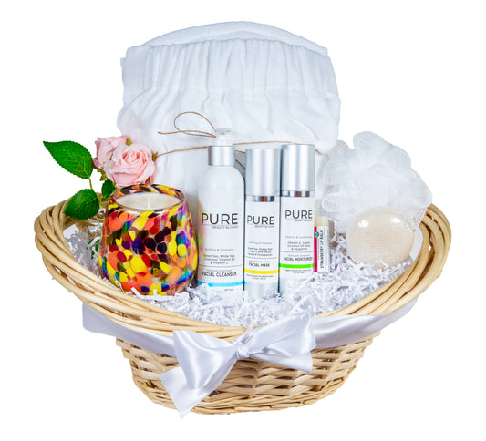 Spa Time Luxury Gift Basket, Rest + Relaxation